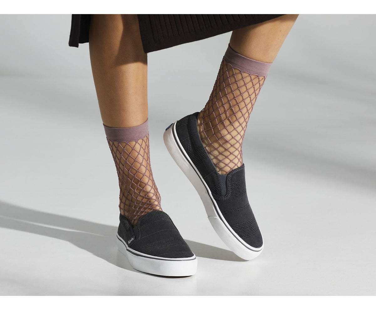Keds | Jump Kick Slip Stripe Chambray