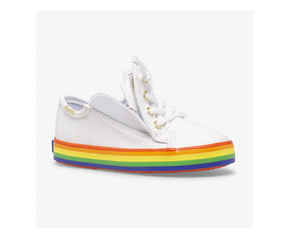Keds | Big Kid's Kickstart Leather Jr Rainbow