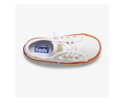 Keds | Big Kid's Kickstart Leather Jr Rainbow